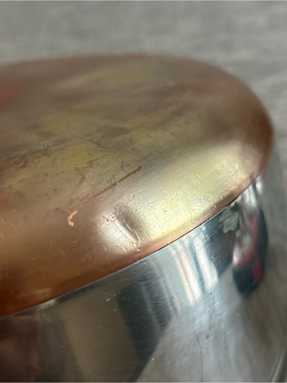 THERMIC RAY By NORRIS LA Stock Pot w/ Lid Set Stainless Steel Copper Bottom USA